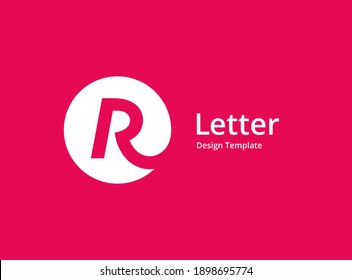 Letter R logo icon design template elements