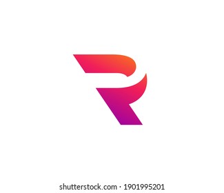 Letter R logo icon design template elements