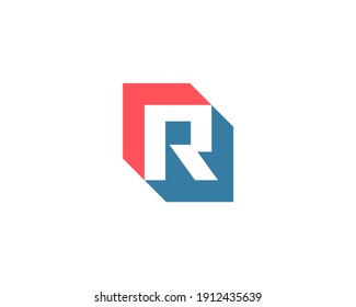 Letter R logo icon design template elements