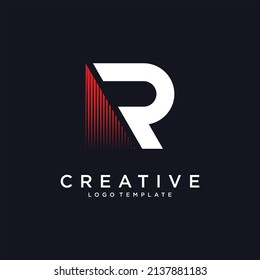 Letter R logo icon design template elements vector