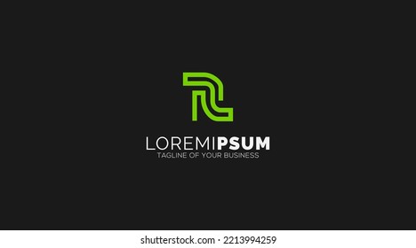 Letter R logo icon design template elements
