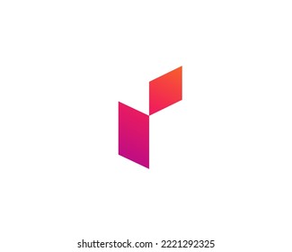 Letter R logo icon design template elements