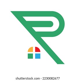 Letter R logo icon design illustration