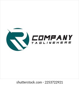Letter R logo icon design template elements