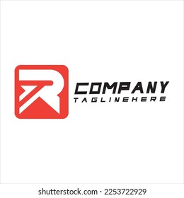 Letter R logo icon design template elements