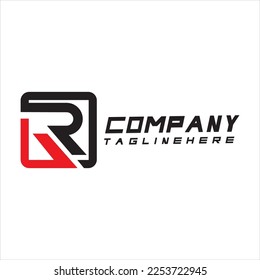 Letter R logo icon design template elements