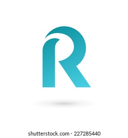 Letter R logo icon design template elements 