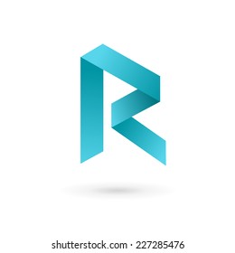 Letter R logo icon design template elements 