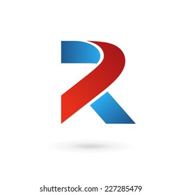Letter R logo icon design template elements 