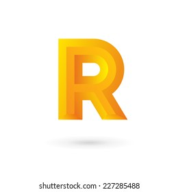 Letter R logo icon design template elements 