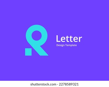 Letter R logo icon design template elements