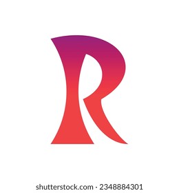 Letter R logo icon design template elements