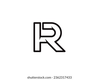 Letter R logo icon design template elements