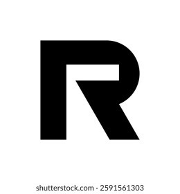 Letter R logo. Icon design. Template elements. Geometric abstract logos