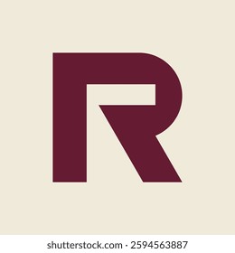 Letter R logo. Icon design. Template elements. Geometric abstract logos