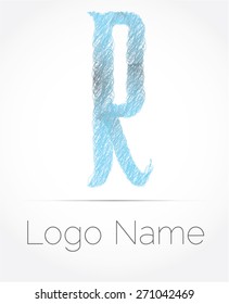 Letter R logo icon design template elements