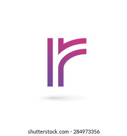 Letter R logo icon design template elements
