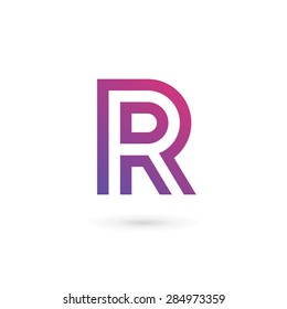 Letter R Logo Icon Design Template Elements
