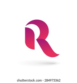 Letter R logo icon design template elements