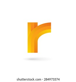Letter R logo icon design template elements
