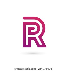 Letter R logo icon design template elements
