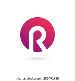 Letter R logo icon design template elements 