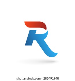 Letter R logo icon design template elements 