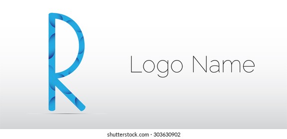 Letter R, logo icon design template elements, logo design.