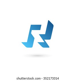 Letter R logo icon design template elements
