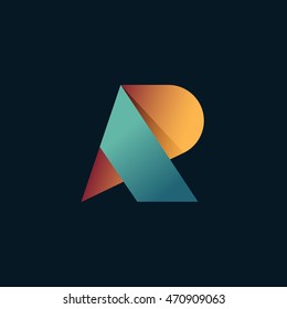 Letter R logo icon design template elements