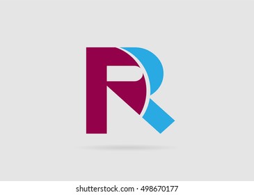 Letter R logo icon design template elements
