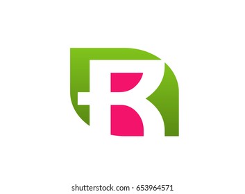 Letter R logo icon design template elements
