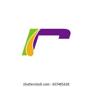 Letter R logo icon design template elements
