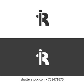 Letter R logo icon design. Vector illustration