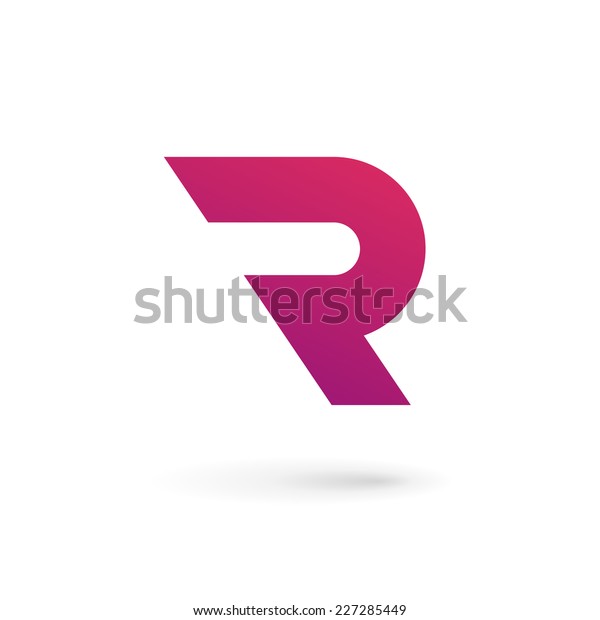Letter R logo icon\
design template elements\
