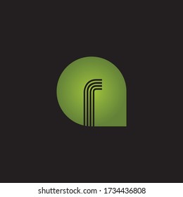 Icono de logotipo de letra R y plantilla de diseño vectorial.
