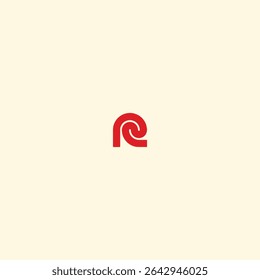 Letter R logo icon flat vector design