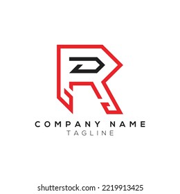 Letter R logo icon monogram design Vector template elements