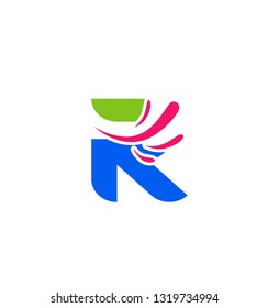 Letter R logo icon set
