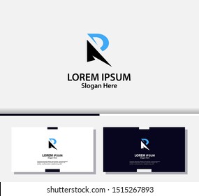Letter R logo and icon, vector design template.EPS10