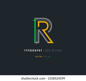 Letter R logo icon vector template.