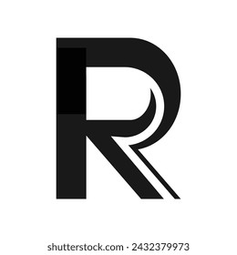 letra R logo icono vector ilustración diseño