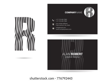 Letter R logo icon vector