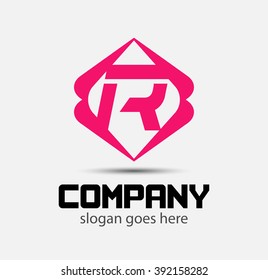Letter R logo Icons Vector Graphic Design
