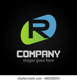 Letter R logo Icons Vector Graphic Design
