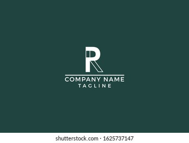 Letter R logo initial based icon unique creative minimal graphic company abstract design in vector editable file.