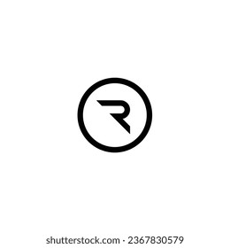 letter R logo inside the circle