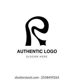 Letter R logo mark, beautiful letter vector logo, stylish design