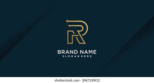 Letter R logo with modern and unique concept Premium Vector part 4