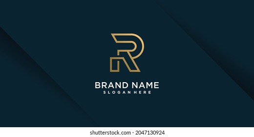 Letter R logo with modern and unique concept Premium Vector part 8